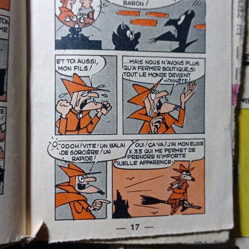 Comics used, pack of mini stories by Spirou