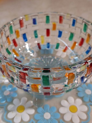 Glass Massive Candy Dish like new