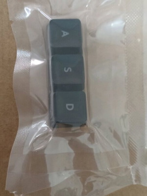Keys A, S, D for Logitech G413 keyboard new, black illuminated