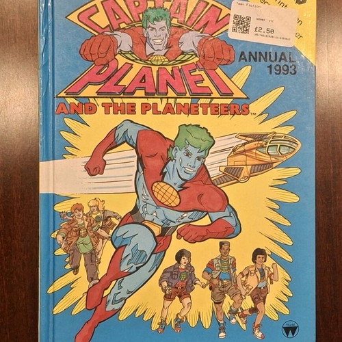 Captain Planet Annual 1993 and Power Book set like new