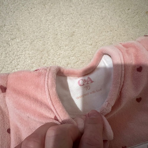 Velvet sleeping bag 70 cm with detachable sleeves new
