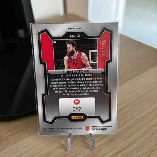Luigi Datome 2023-24 Panini Prizm EuroLeague Blue /125 card