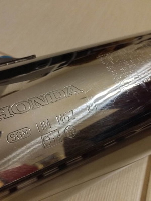 Honda CBR 500 factory exhaust like new with minor dent
