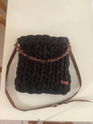 Marshmallow handmade bag new, black crossbody A-Cold-Wall