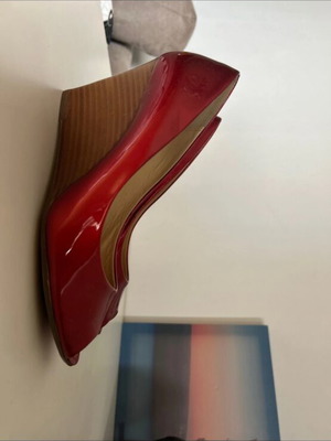 Γόβες Clarks καφέ και κόκκινες, άριστη κατάσταση, νούμερο 39.5