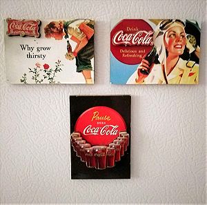 3 Συλλεκτικά μαγνητάκια Coca Cola