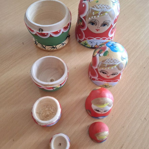 Babushka wooden hand-painted new Russian