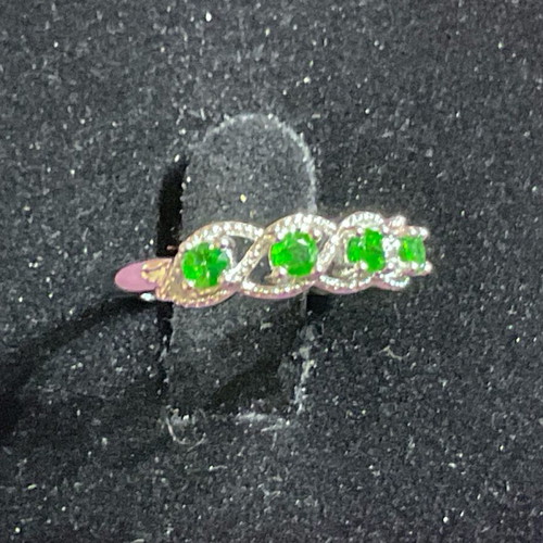 Diopside ring one size with authentic stone