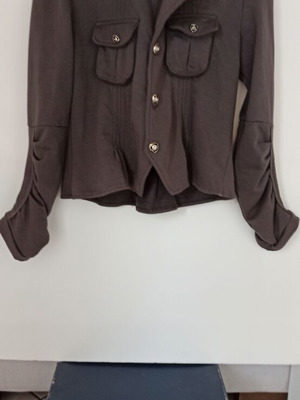 Fullah Sugah women's coat new, gray and brown, size XL