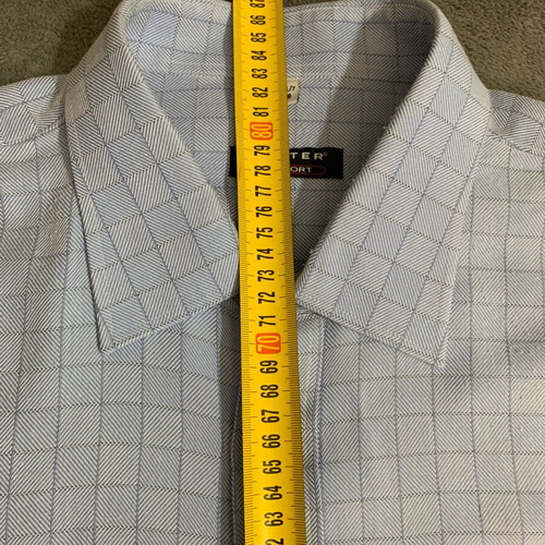 Jupiter men's dress shirt 3XL, turquoise, cotton blend