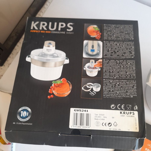 KRUPS SORBETIÈRE PERFECT MIX 9000 - Achat & prix KRUPS SORBETIÈRE PERFECT MIX 9000 - Achat & prix