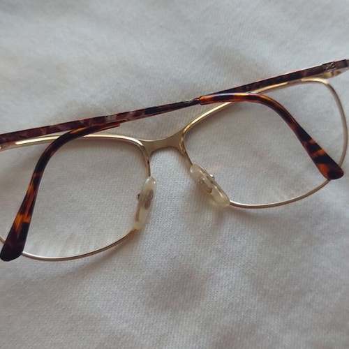 Nazareno Corsini vintage eyeglass frame like new, gold with tortoise shell