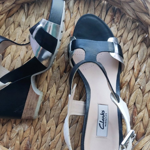 Clarks Rosalie Petal women's leather sandals like new, size 41