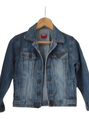 Denim jacket για αγόρια 7-8 ετών σαν καινούργιο, μπλε, με τσέπες και κουμπιά