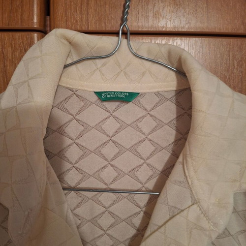 Benetton shirt beige new, size M