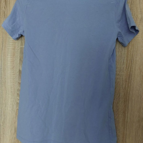 Stradivarius women's T-shirt medium blue cotton like new