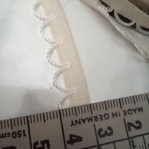 Elastic ribbon with loops like new, off-white-sugar color