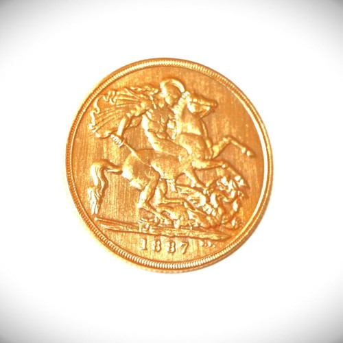 Double English Sovereign 24K Gold Plated Coin New