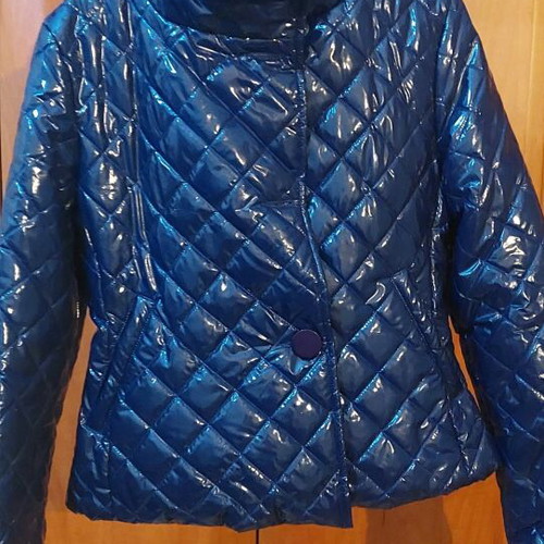 Raxevsky quilted women's jacket like new, blue
