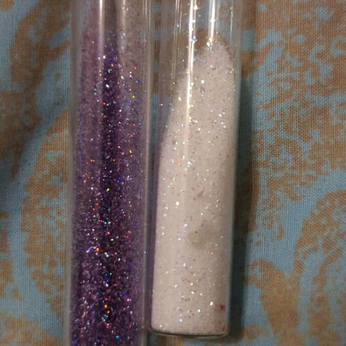 Nail glitter used, set of 2 colors