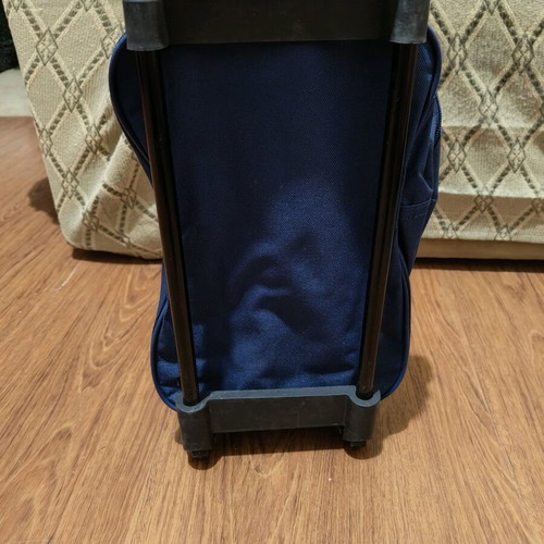 Babylino children's trolley bag used, blue with dolphins