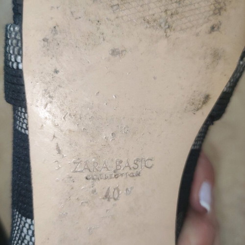 Zara flat mule shoes like new size 40