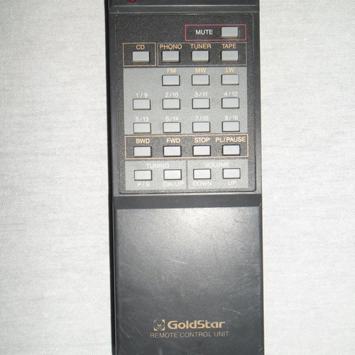 GoldStar FMH-40L remote control used for audio systems