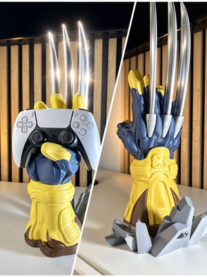 Universal Controller Stand inspired by Wolverine, made to order