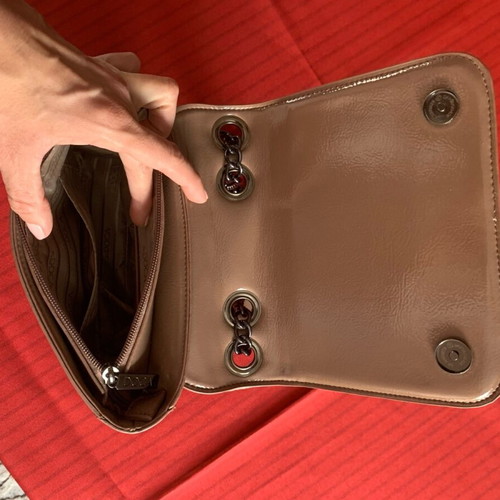 Doca women's shoulder bag beige new