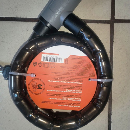 Crivit Armored Bicycle Lock new, 24 mm diameter, 98 cm length