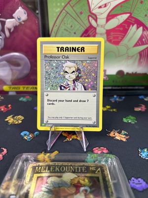 Pokemon card Trainer Professor Oak holographic mint/nm condition