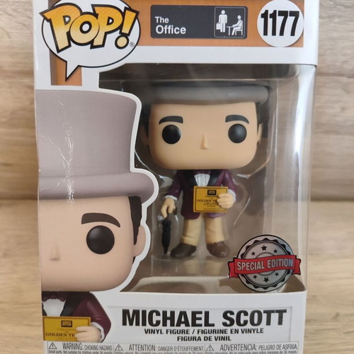 Funko POP! The Office Michael Scott Golden Ticket used