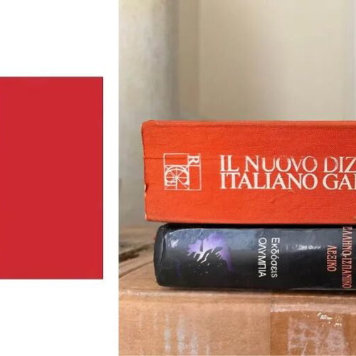 Italian dictionaries used, set of 2