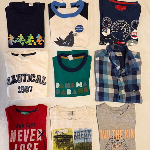 GAP T-shirts like new, pack of 9, multicolor, for 4-5 years old