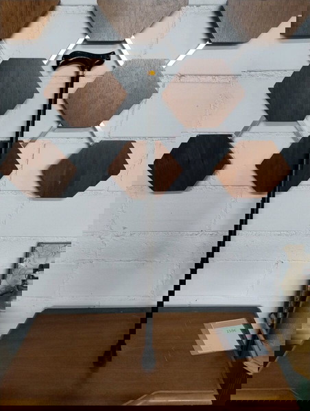 μπαστούνι στήριξης ρυθμιζόμενο μεταλλικό με ξύλινη κεφαλι