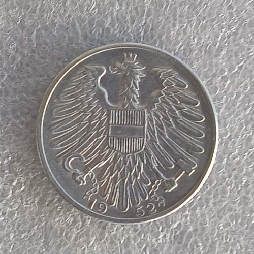 Austria 5 Schilling coin 1952 aluminum