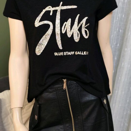 Staff black blouse size M like new