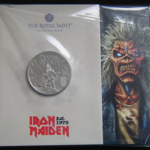 Iron Maiden 50 Years £5 BU Commemorative Coin 2025