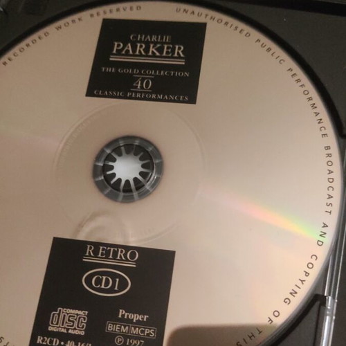 Charlie Parker Gold Collection CD like new, jazz