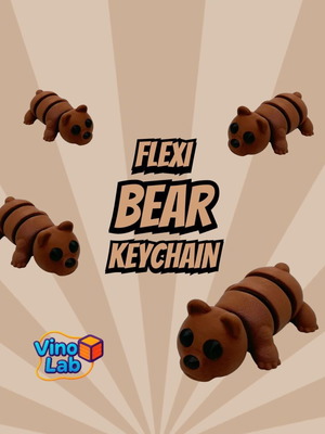Flexy Bear keychain bear new, brown