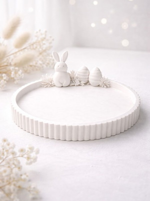 Easter decorative tray with bunny new