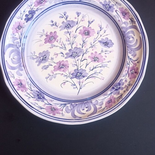 Authentic Skyrian Ceramic Plate by Yianna Ntizou, handmade, 23cm