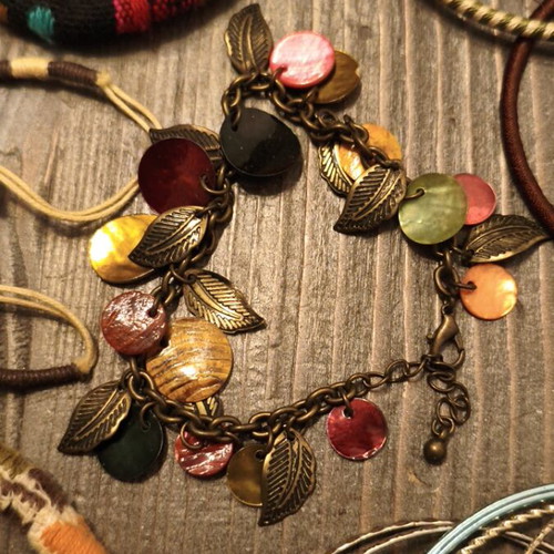 Boho style bracelets used, assorted