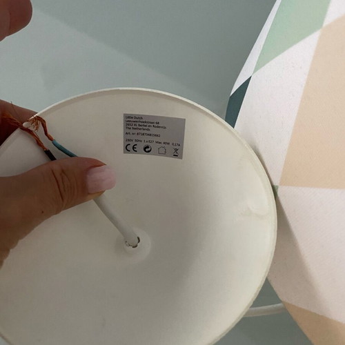Little Dutch children's ceiling light like new with remote and colorful lamp