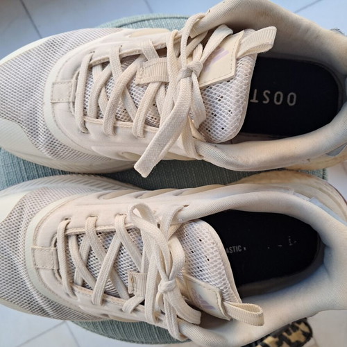 Adidas X_PLRPHASE women's athletic shoes used, white with pink and blue details, size 39 1/3
