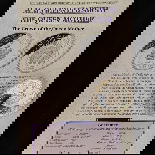 Νόμισμα Kingdom of Tonga 1996 Silver Proof μεταχειρισμένο με COA