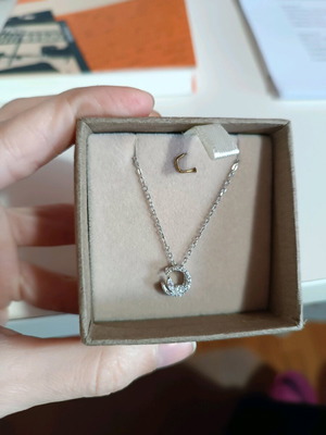 Silver s 925 pendant new with crystals and 42 cm chain