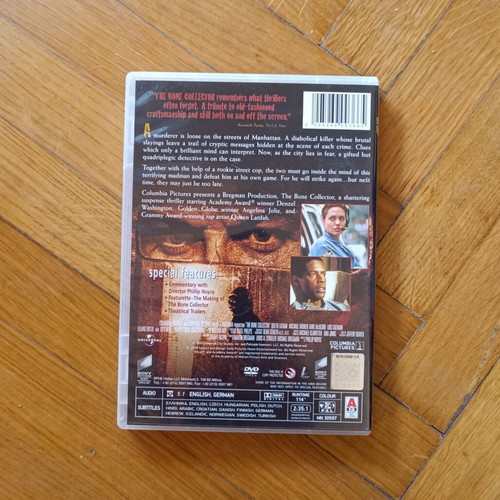 The Bone Collector DVD like new, crime thriller with subtitles