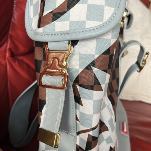 Sprayground backpack new, gray and brown