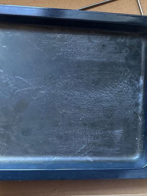 Old baking tray used
